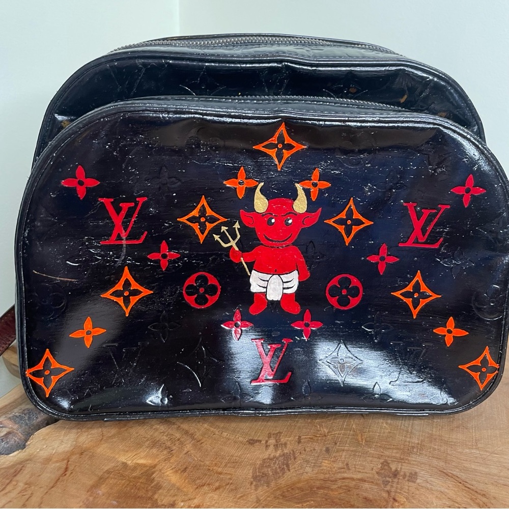 Louis Vuitton custom painted Vernis Murray backpack - Picture 14 of 16